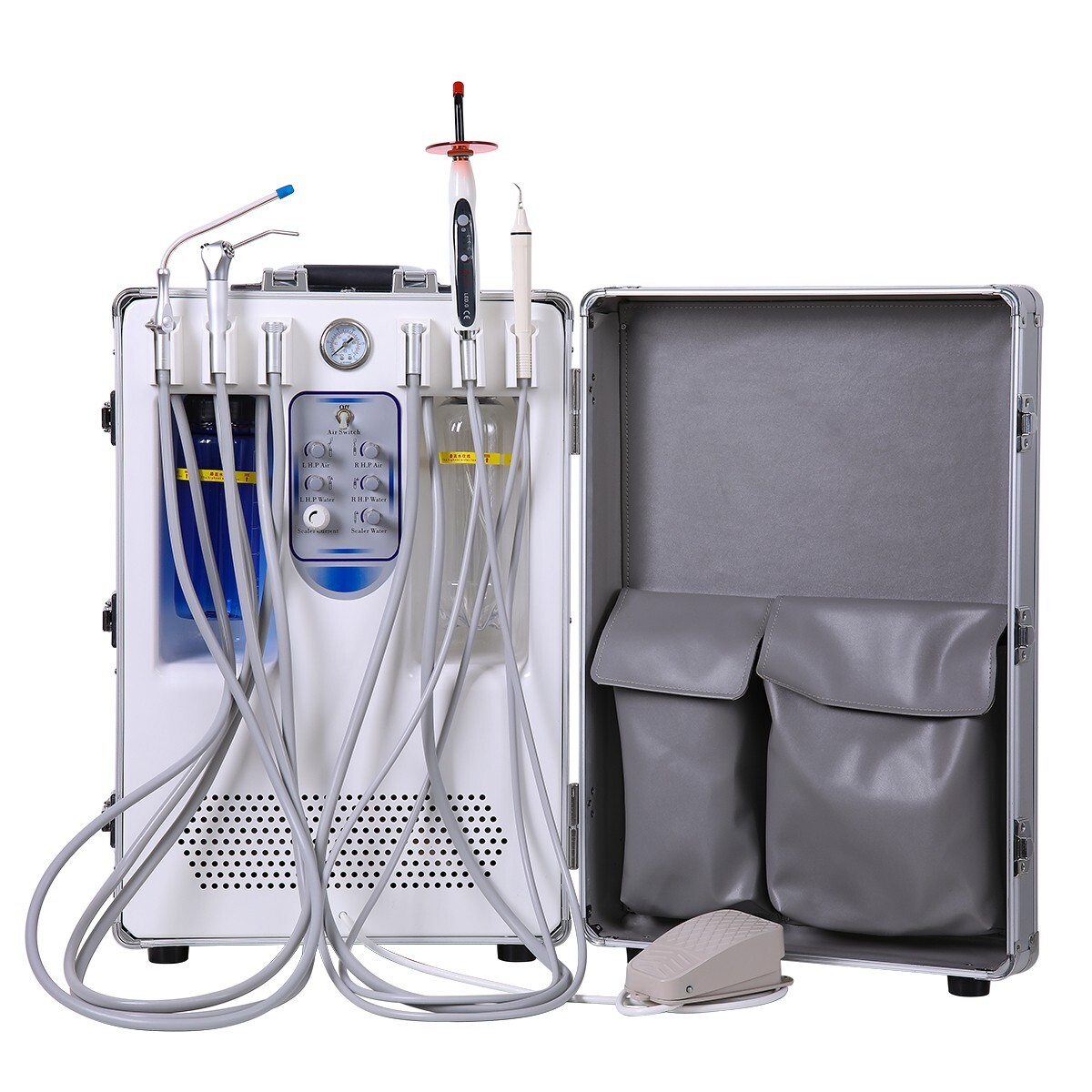 Dental unidad móvil de entrega de succión compresor de aire 4H /Silla portátil