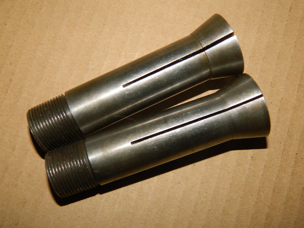 Lot of 2 Hardinge Collets 4NS 1/2″ and 4NS 9/16″