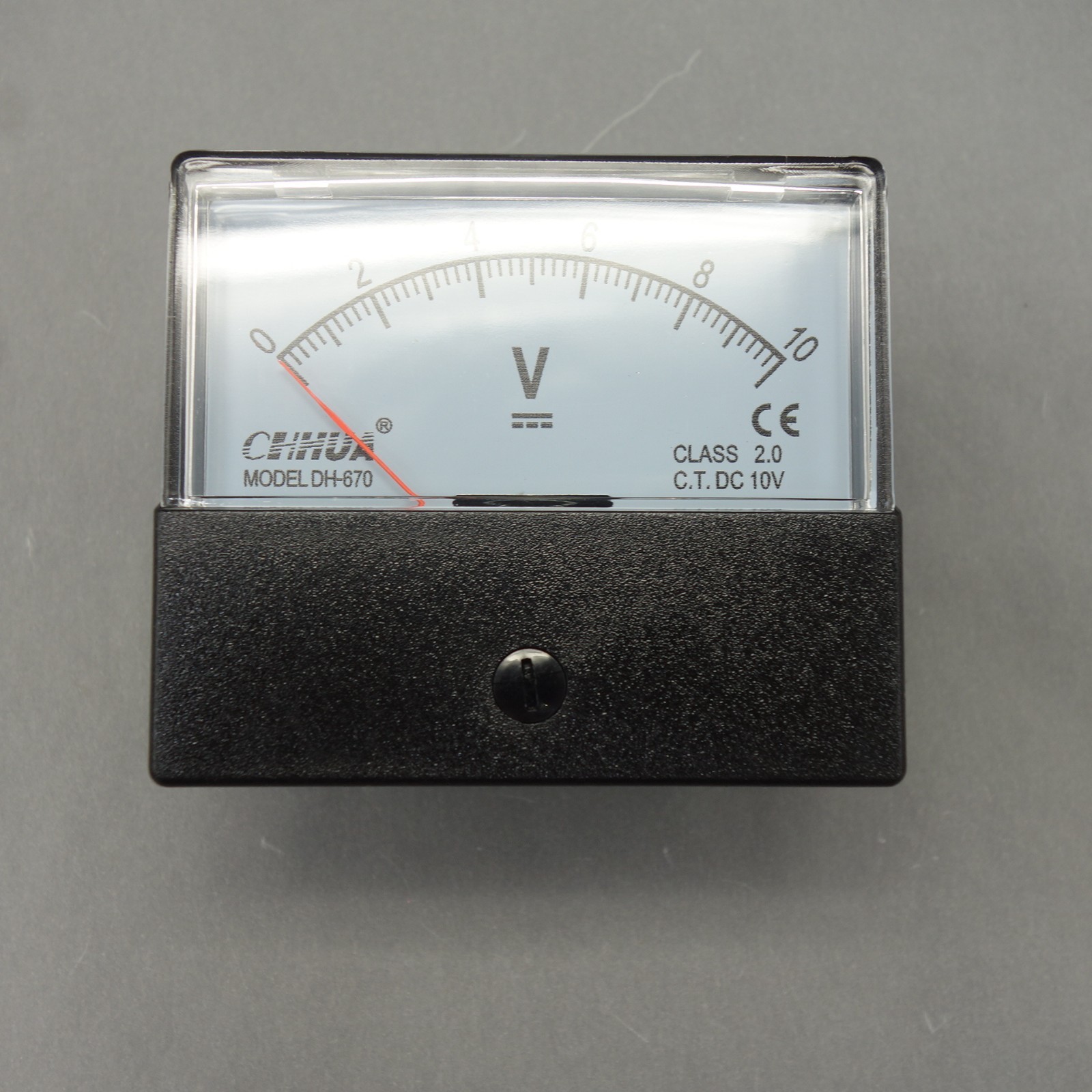 1PC DC 0-10V Analog Voltmeter Panel Voltage Meter 60*70mm directly Connect