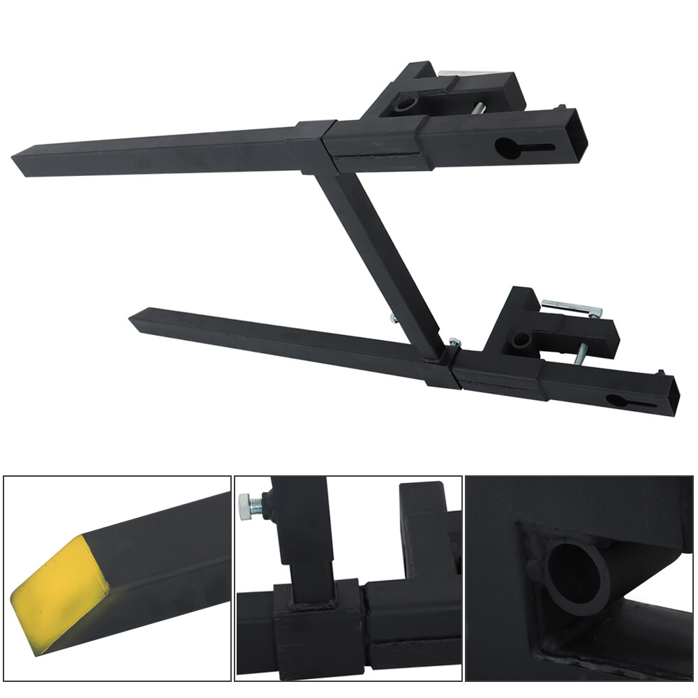 60″ 2000lbs Clamp on Pallet Forks Loader Bucket Skidsteer Tractor