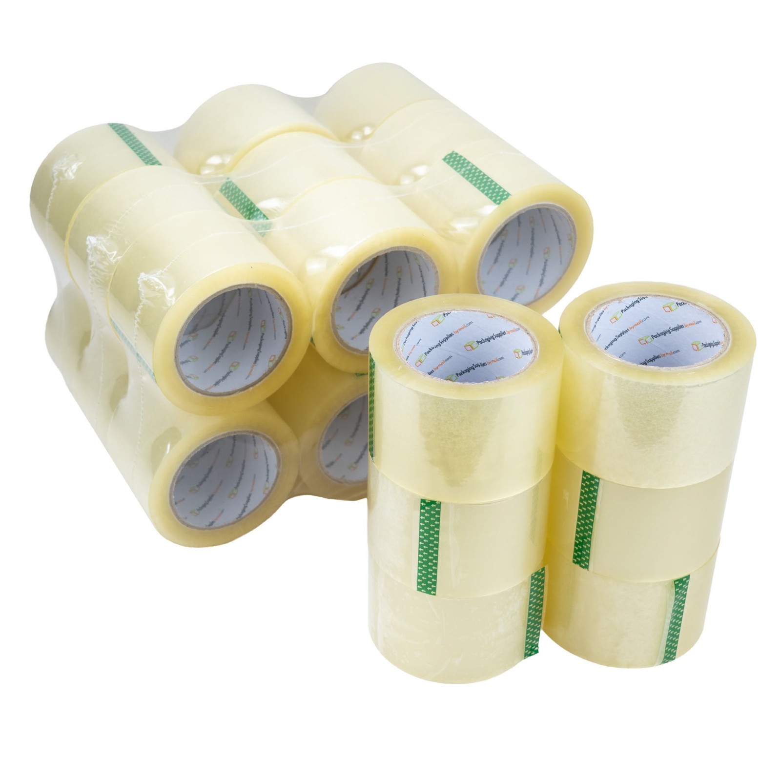 Clear Carton Sealing Packing Shipping Tape 1.6 Mil, 3″ x 110 Yards (24 Rolls)