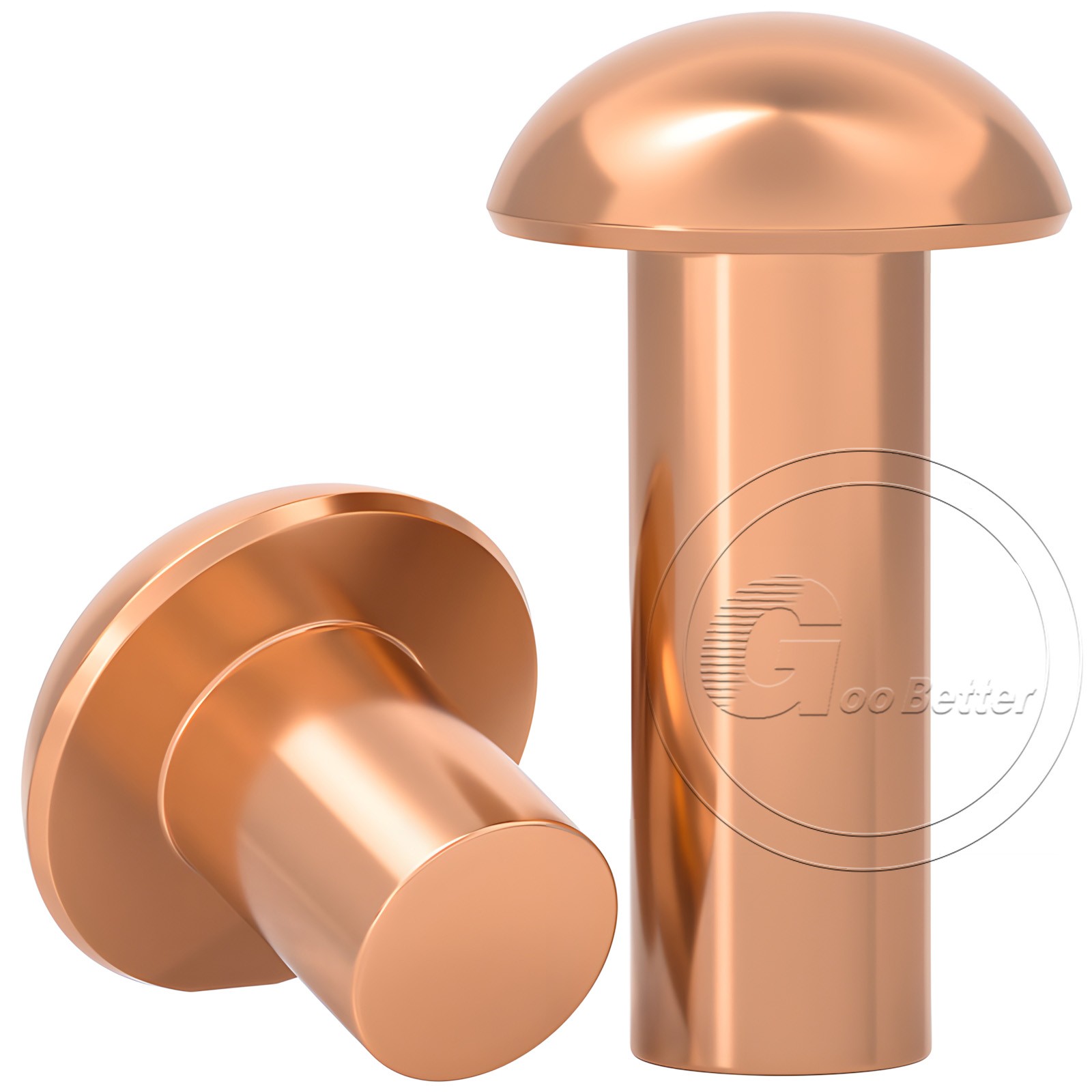 Solid Copper Round Head Rivets 1.5mm 2mm 2.5mm 3mm 4mm 5mm 6mm 8mm DIN 660