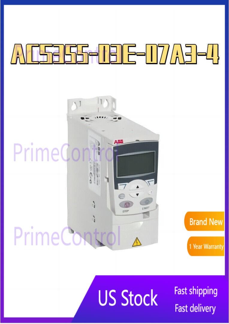 ACS355-03E-07A3-4 ABB Inverter Pn 3.0kW, I2n 7.3A IP20【New and Sealed】No Keypad