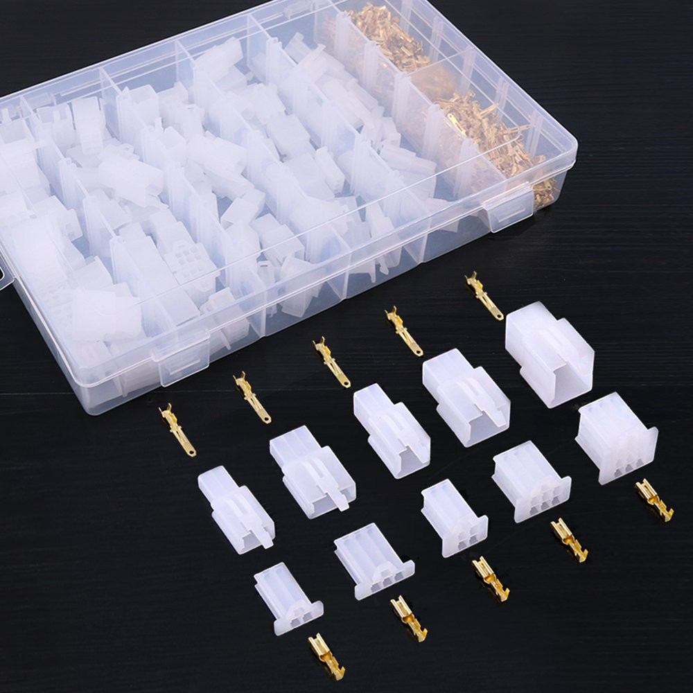 Glarks 580Pcs 2.8Mm Pitch 2 3 4 6 9 Pin Wire Connectors Housing Termin