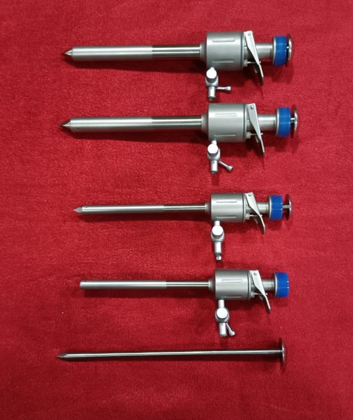 Laparoscopic Trocar Cannula 5mm/10mm SS Reusable Instruments – 4 nos.