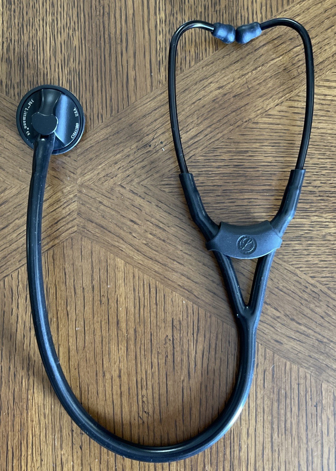3M Master Cardiology Stethoscope, Stainless Steel with Black-Finish Chestpiece!