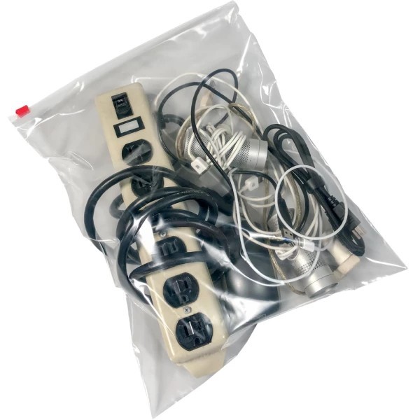 (250) 12″x15″ Clear 3 Mil Zipper Bags Poly Plastic Reclosable Zip Storage Large