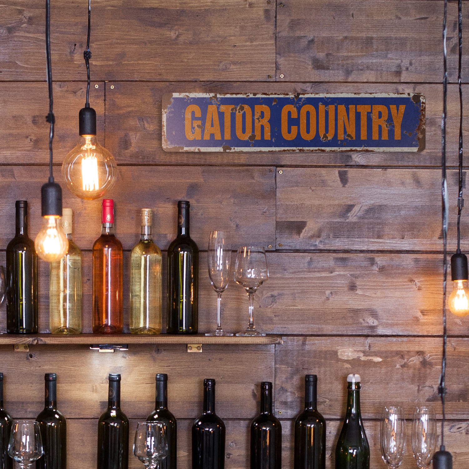 GATOR COUNTRY Vintage Style Street Sign gators fan aligator lover football