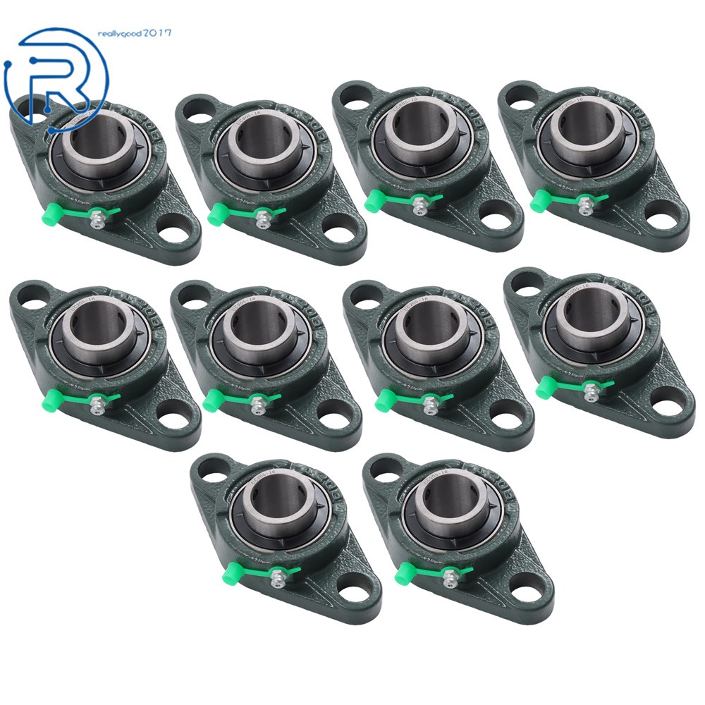 10 Pack UCFL205-16 Pillow Block Flange Bearing 2 Bolt Solid Base 1″ Bore US