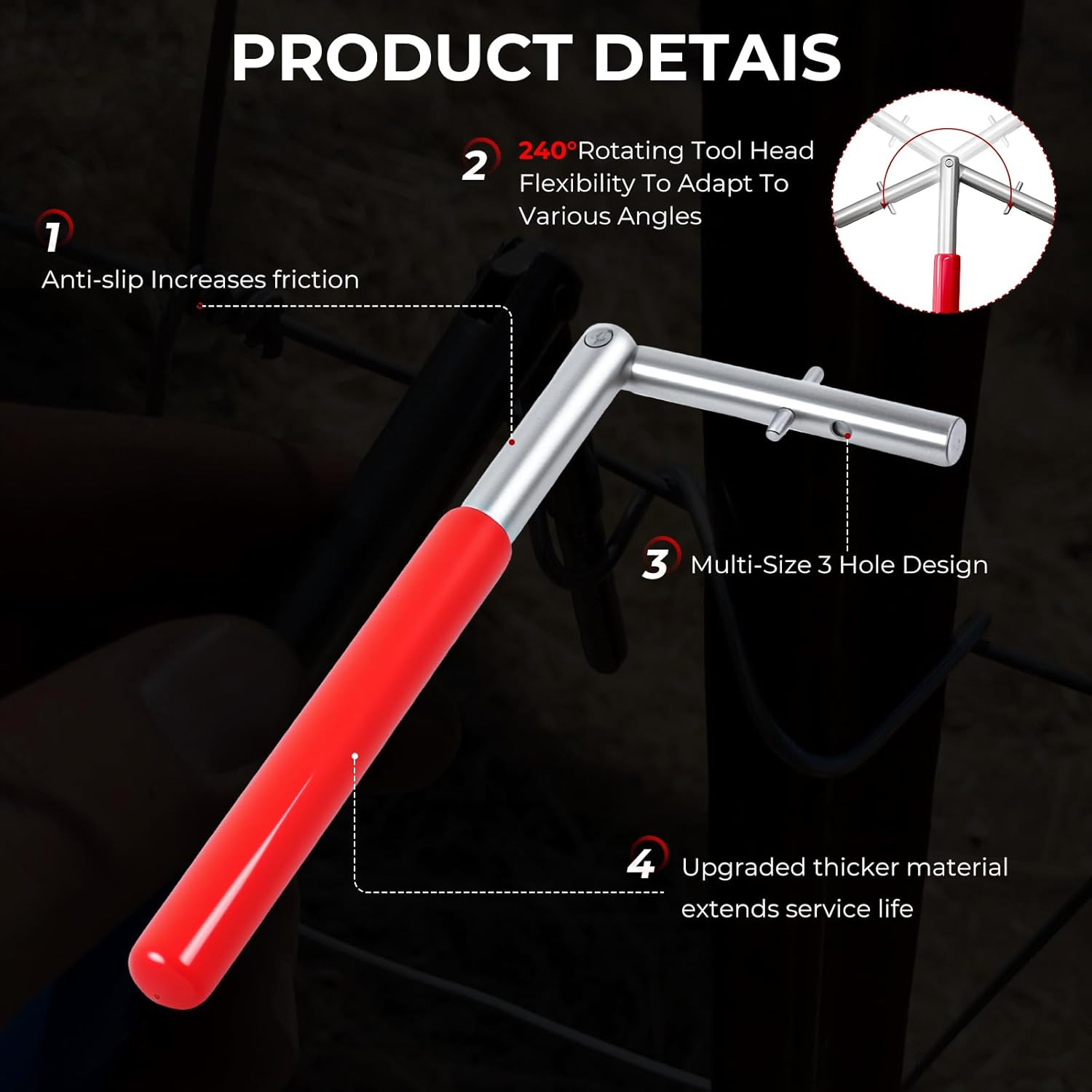 T-post Clips Tool Fence Clips Twisting Tool and Wire Steel Bender T-post Multi-F