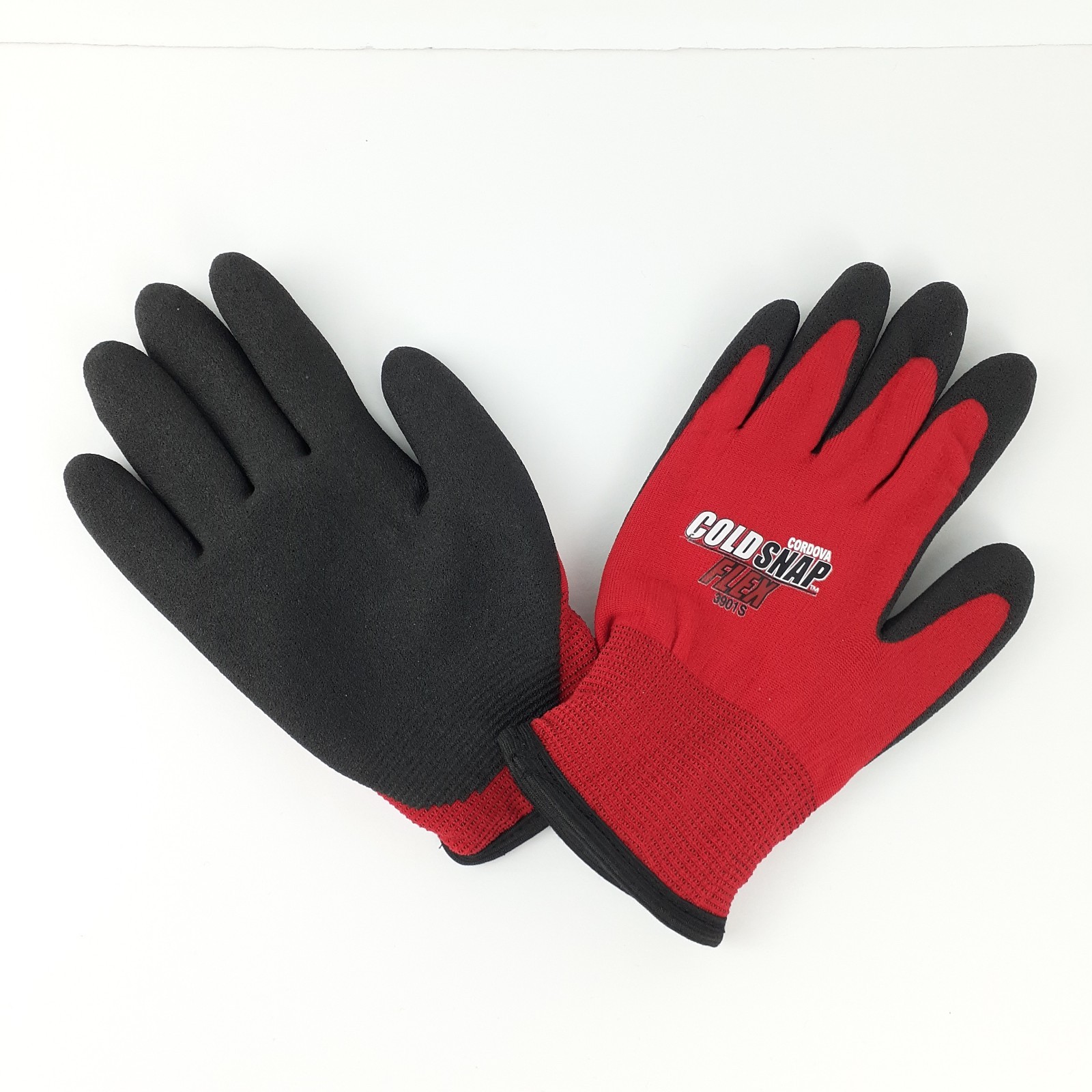 Cordova Cold Snap Flex Thermal Gloves Red Sz S 3901S Foam PVC Coating 2 Pairs