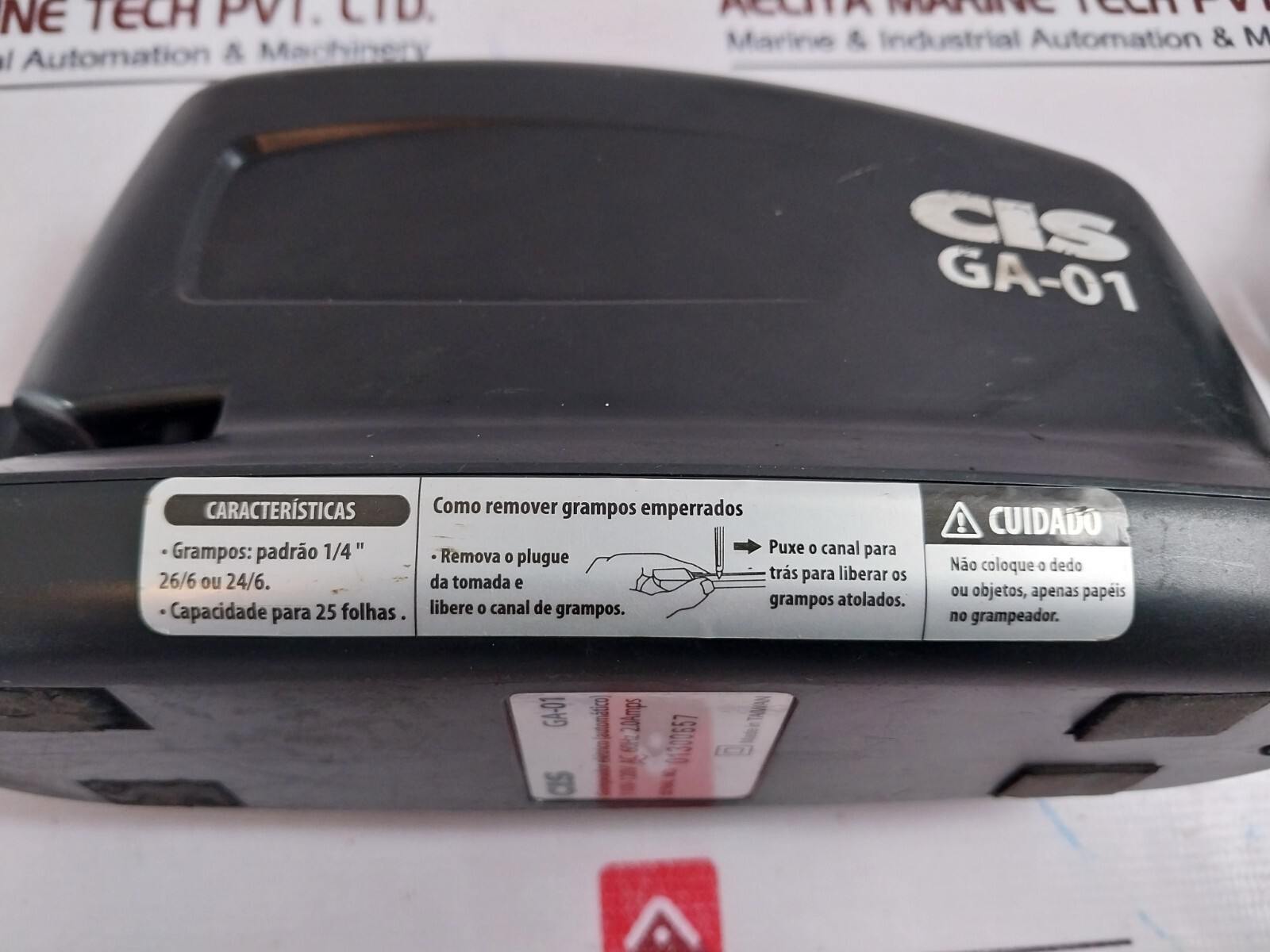 CIS GA-01 Grampeador Eletrico/ Electric Stapler 110v-120v Ac 60hz 2.0A 25 Sheet