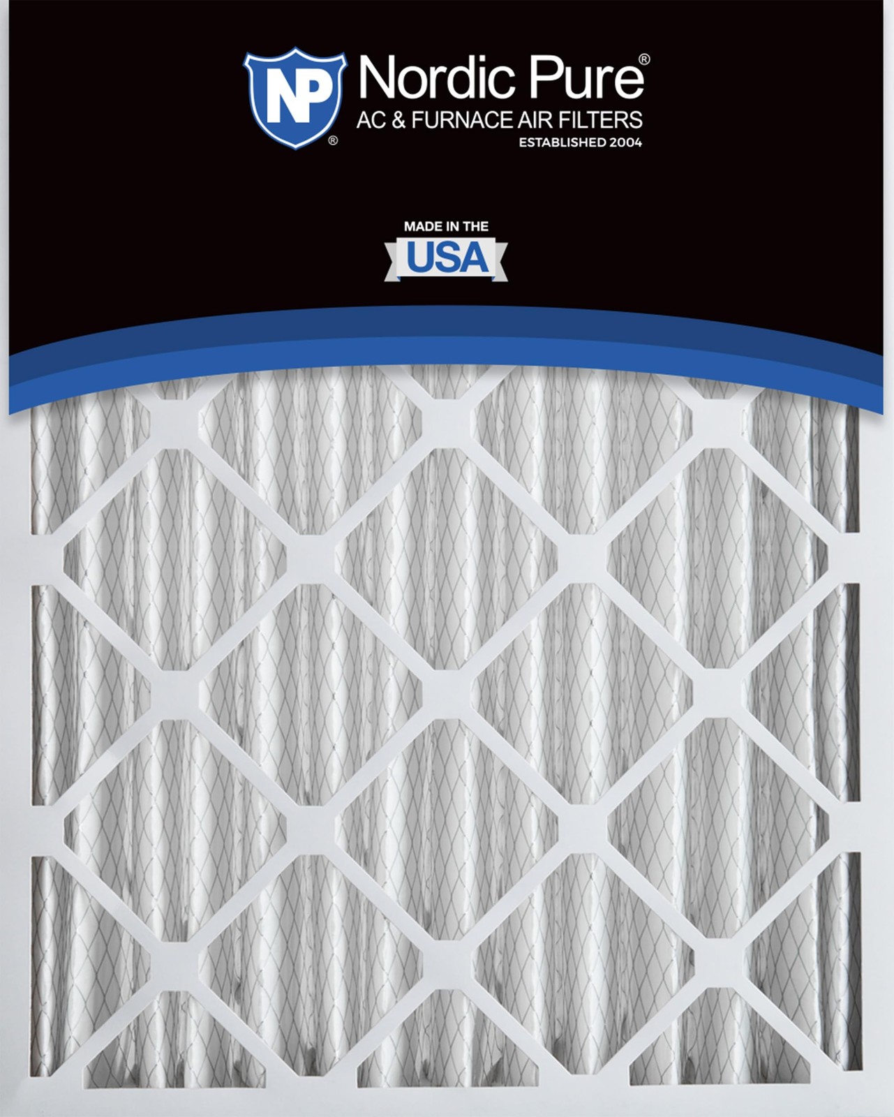 Nordic Pure 20x25x4 (19_1/2 x 24_1/2 x 3_5/8) Pleated 19.5″ x 24.5″ x 3.6″