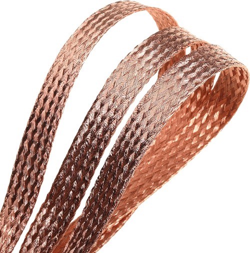 Heavy Duty Braided Copper Ground Strap, 11.8-Inch Length with Color: 5pcs 11.8