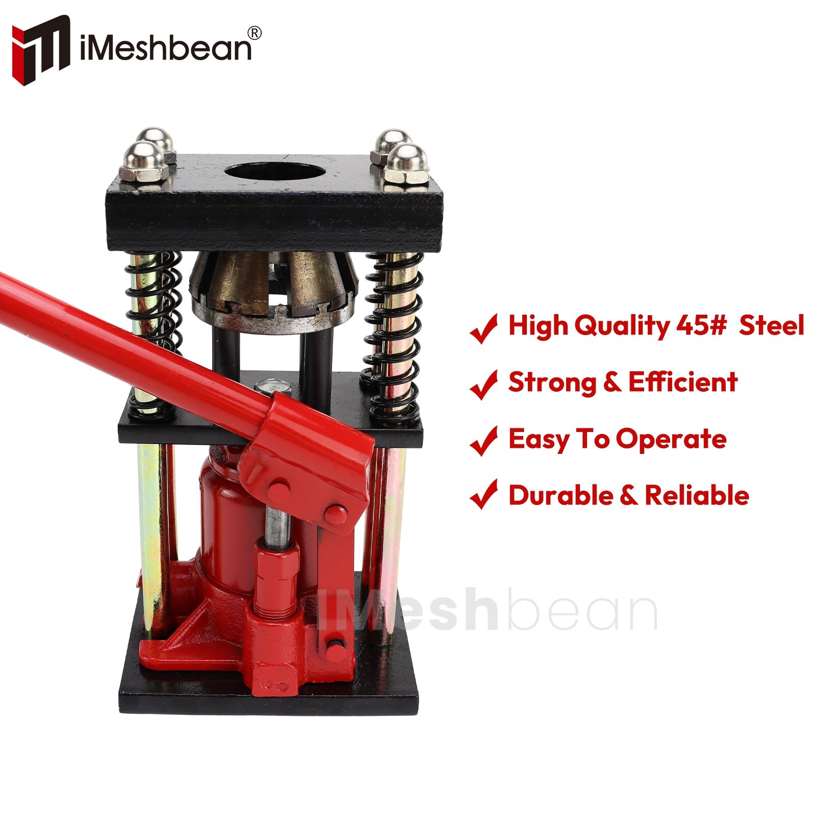 6 Teeth Benchtop Bottle Jack Hose Crimper Manual Hydraulic Hand Tool 13-20mm