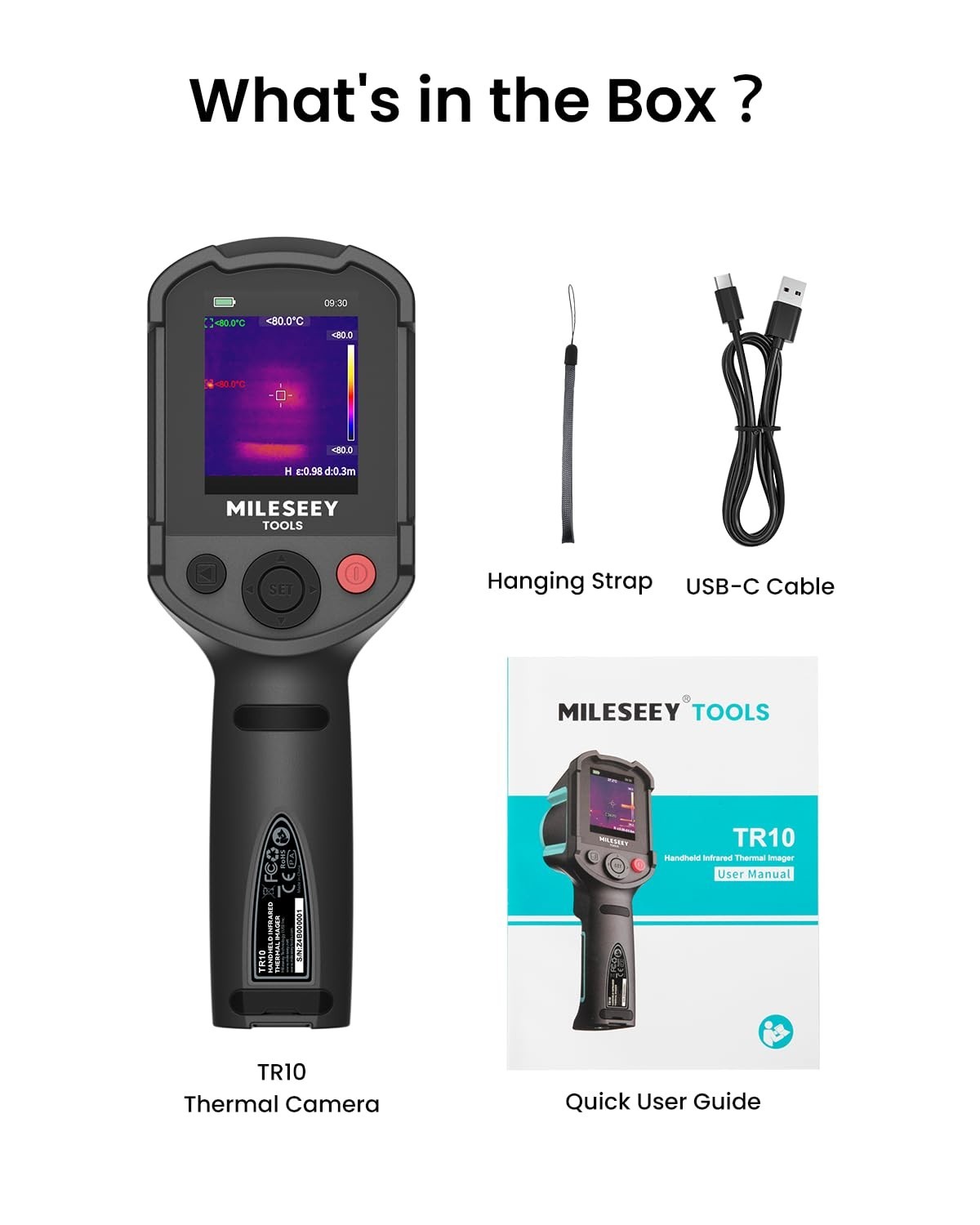 Handheld Infrared Thermal Imager – Super Resolution, Adjustable Emissivity