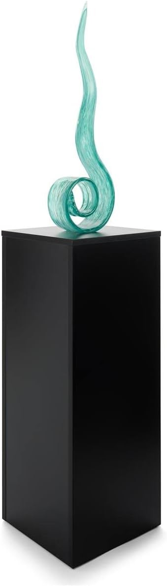 Black Display Pedestal Stand 36″ Tall Portable Gallery & Art Pedestal Retail