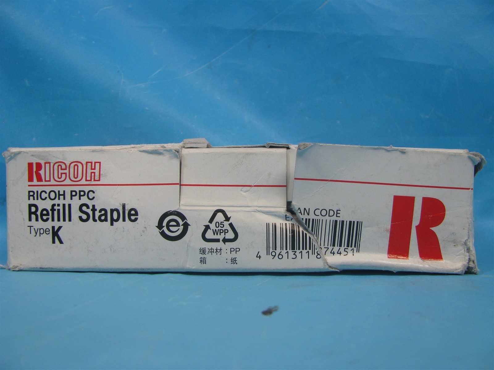 1 BOX OF GENUINE RICOH REFILL STAPLES TYPE K 410802 – FREE SHIPPING