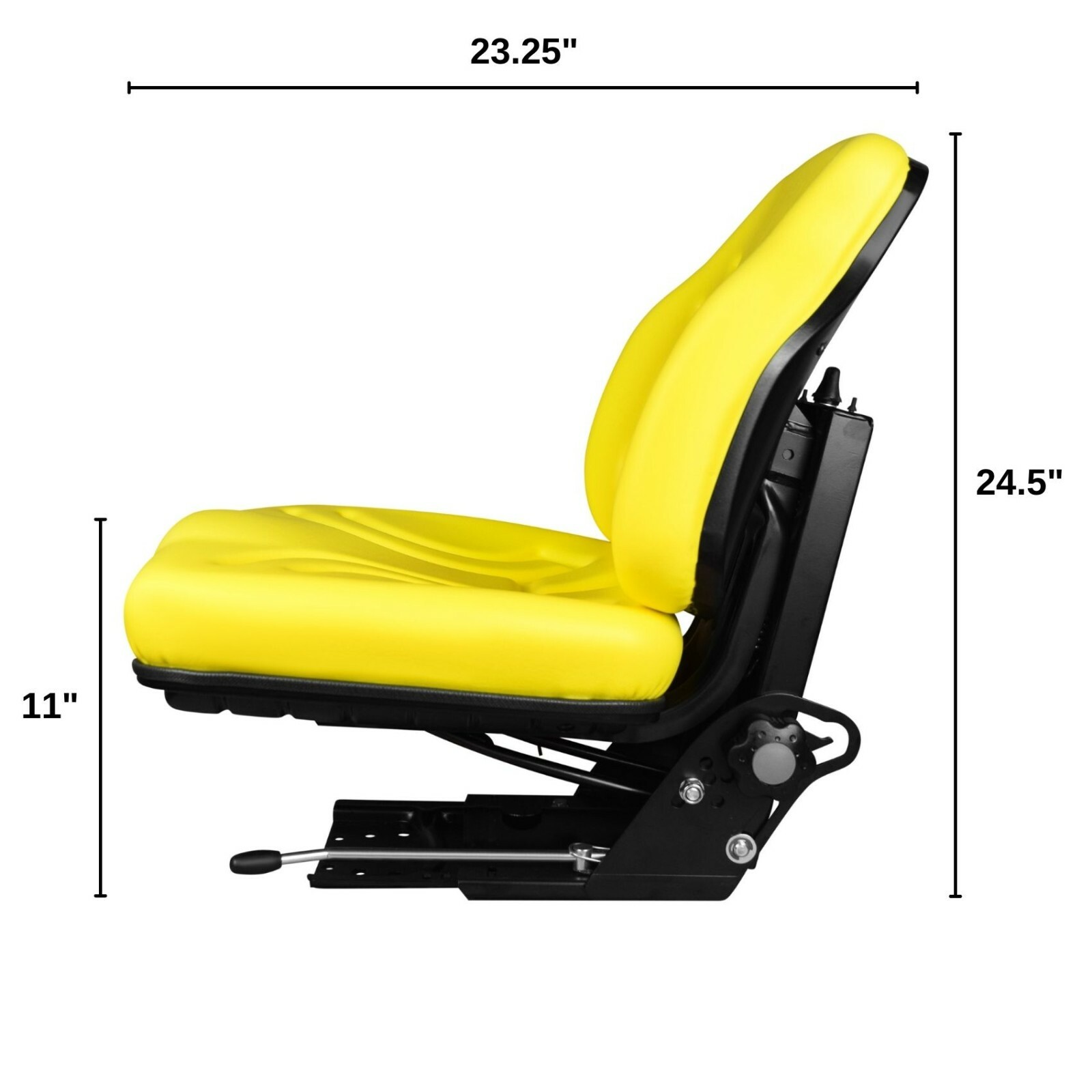 Trac Seats Suspension Seat w/ Armrests for John Deere Tractors