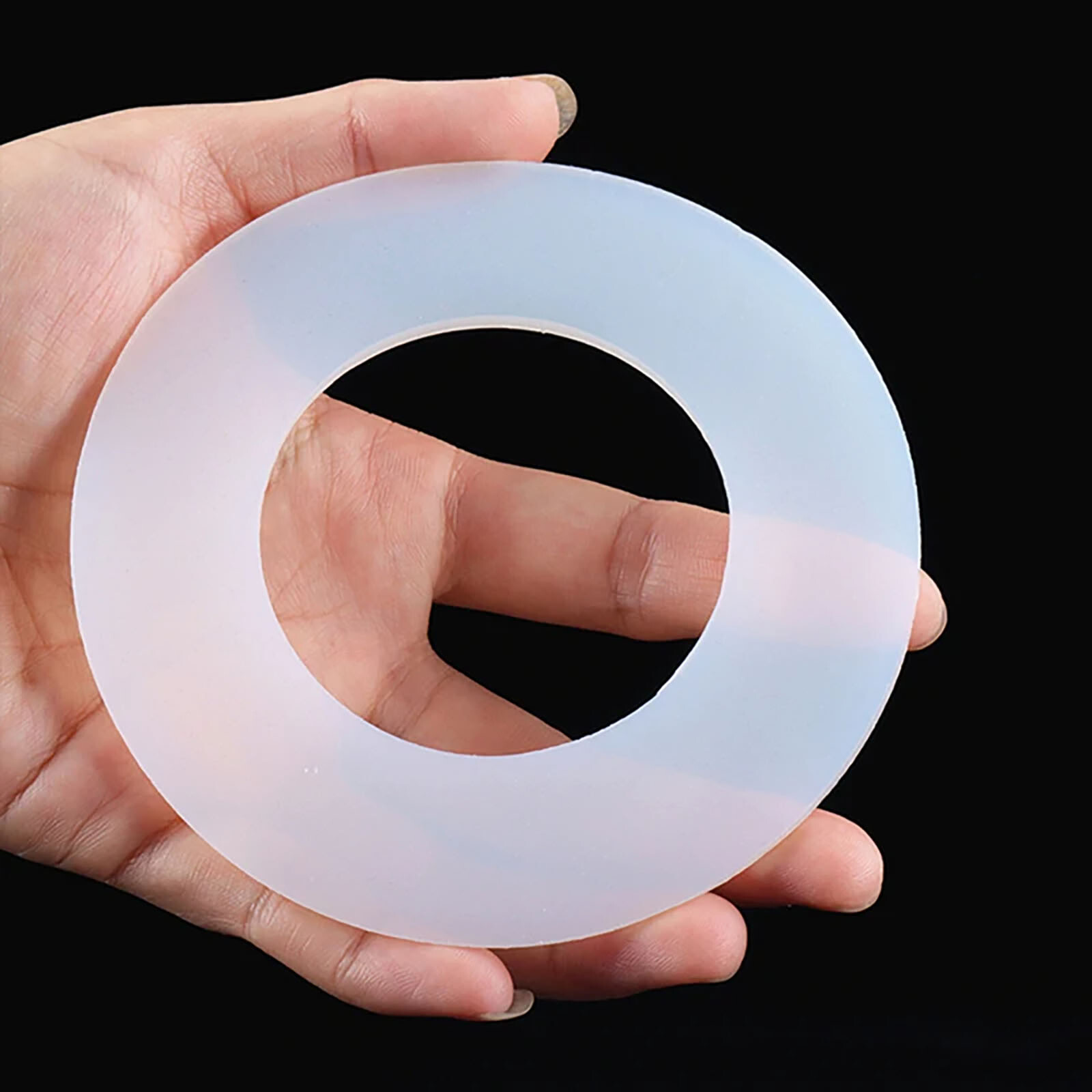1.5MM THICK WHITE SILICONE HIGH TEMP FLAT RING RUBBER WASHER SEAL GASKETS