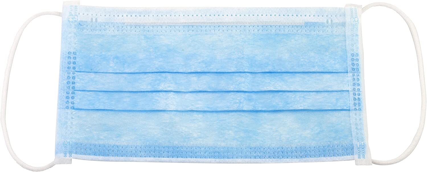Dynarex 2201 Procedure Face Mask with Ear Loop Blue (Box of 50)