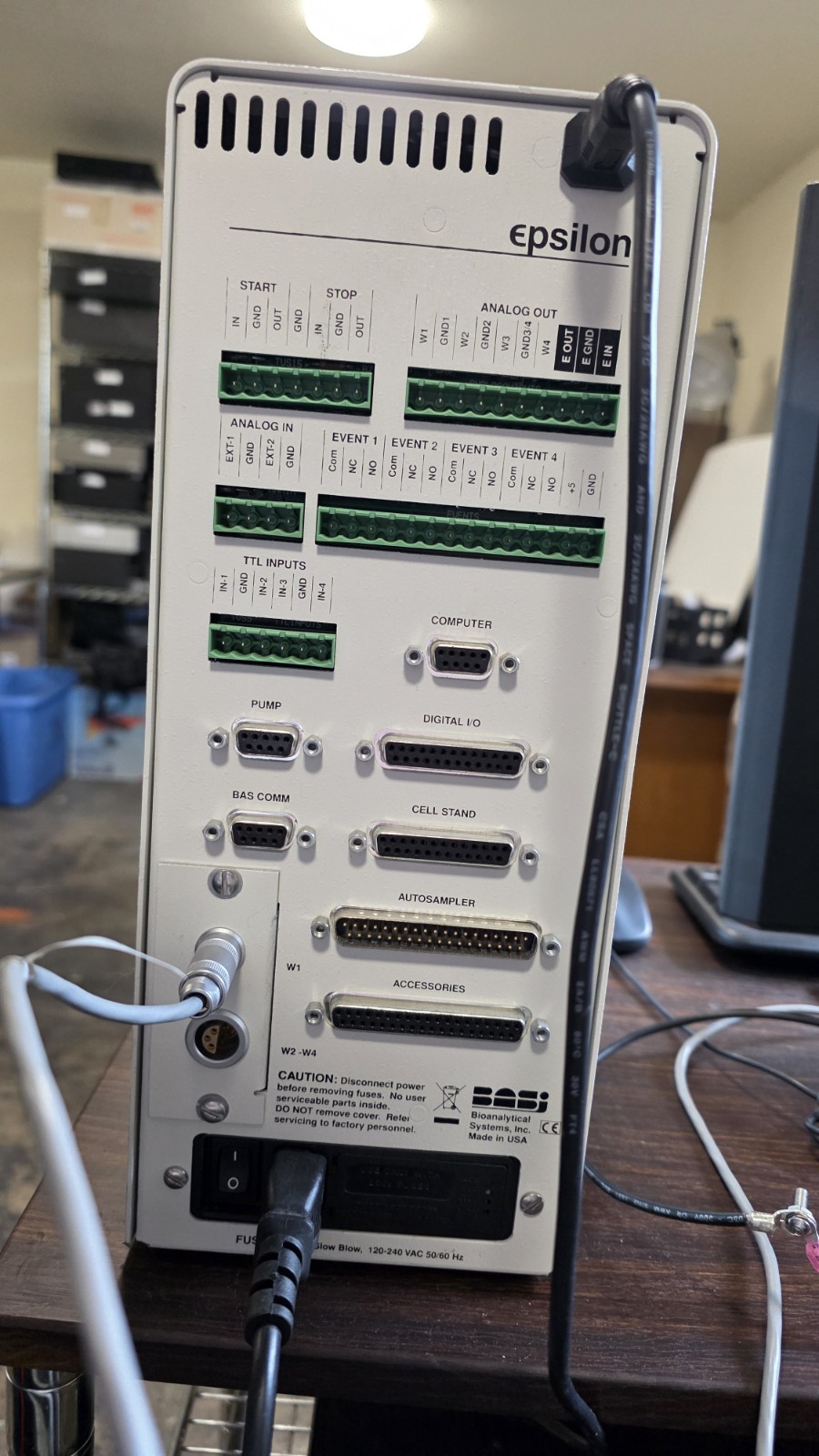 Bioanalytical Systems Epsilon E2 Electrochemical Detector w/ Computer & Monitor