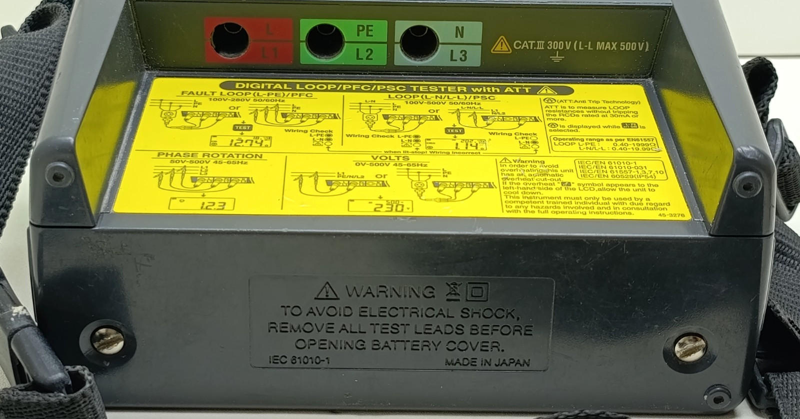 Kyoritsu KEW4140 Digital LOOP/PFC/PSC Impedance Tester CAT III 300V L-L MAX 500V
