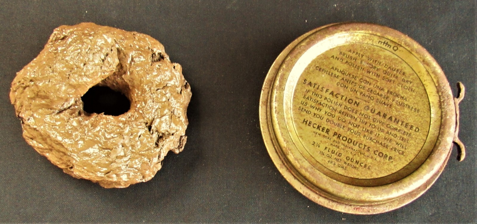 Shinola can & fake poop for those who know the difference & for those who don’t
