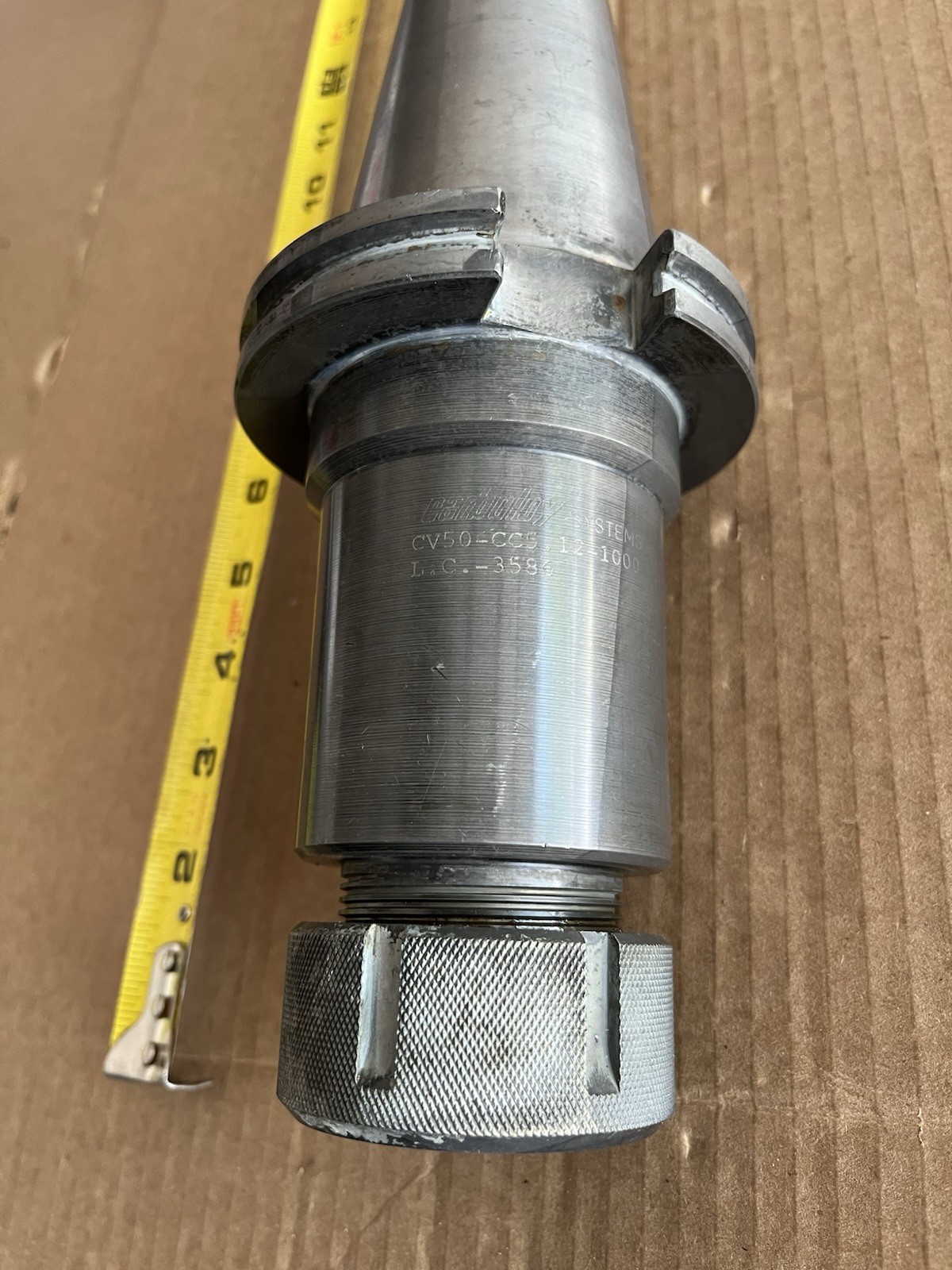 Carboloy Systems CAT50 Collet Chuck CV50-CC5.12-1000 CNC Tool Holder. #43. READ!