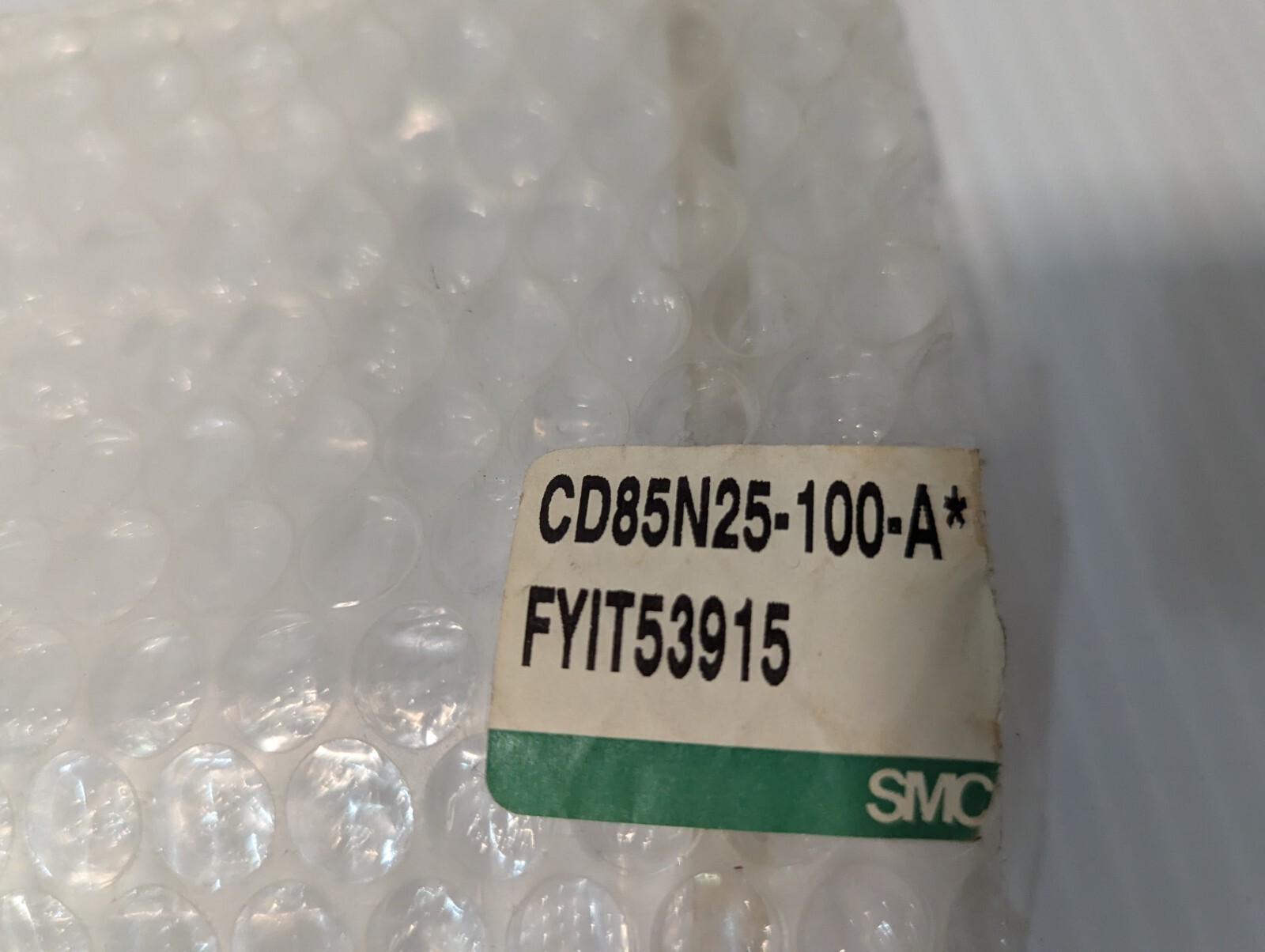 SMC CD85N25-100-A* cylinder, 10 bar, -10 to 60 deg C, double acting, single rod