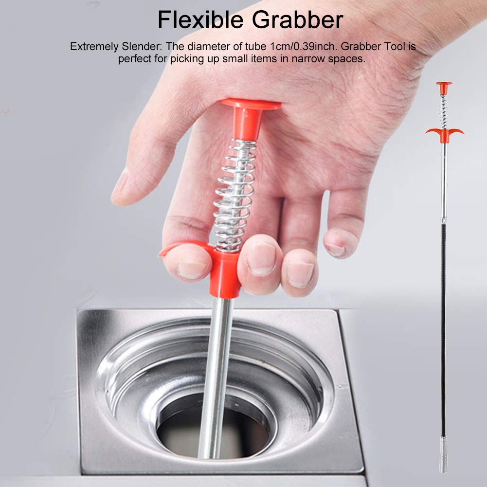 EKDJKK Plumbing Grabber, Sink Flexible 24 Inch, As Picture Show