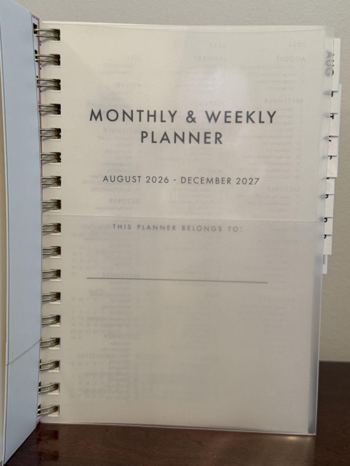 Punch Studio Monthly & Weekly Planner August 2026 – December 2027 Pink Floral