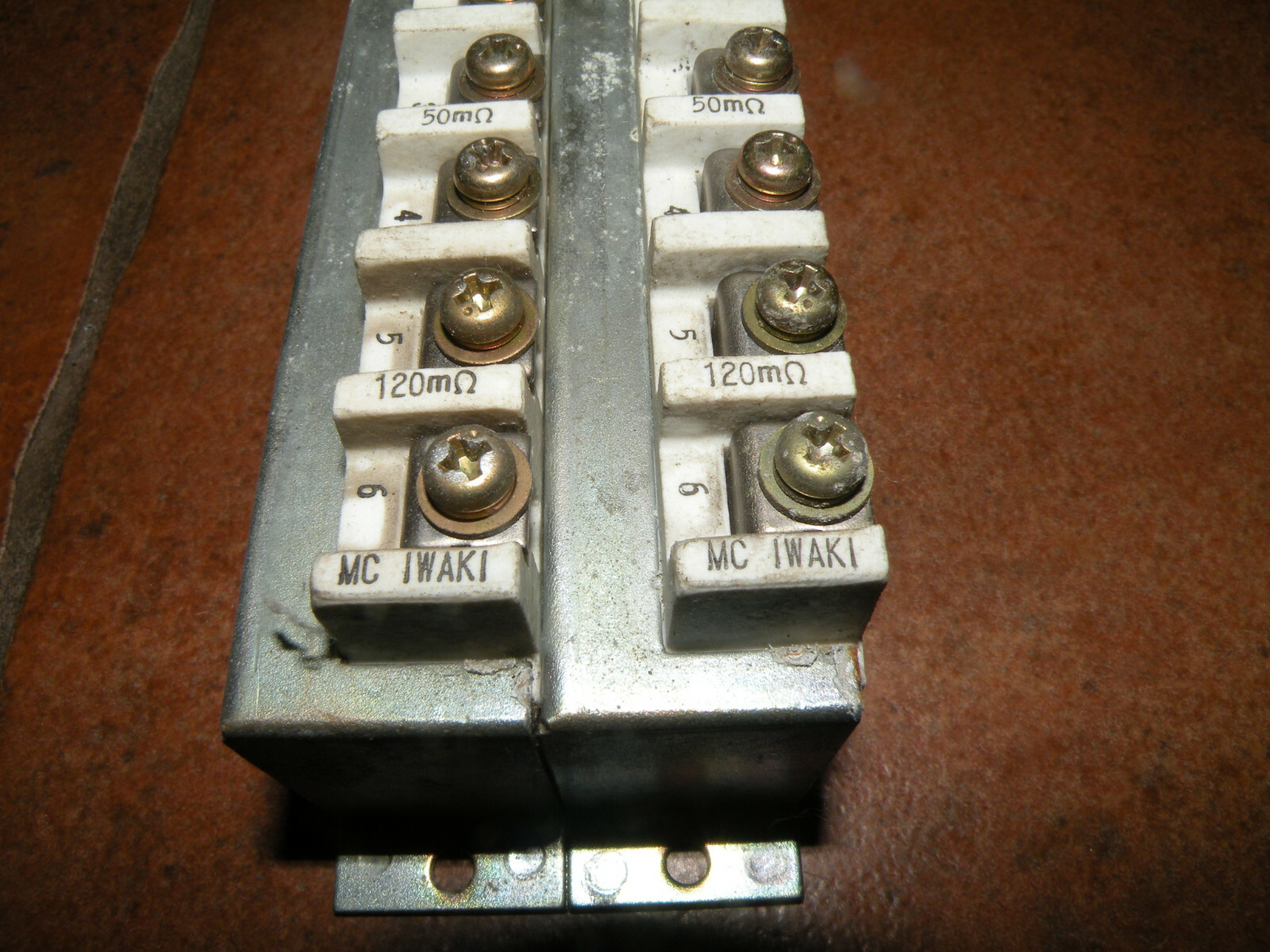 (6) FANUC / IWAKI 0178 RESISTORS 50mΩ & 120mΩ