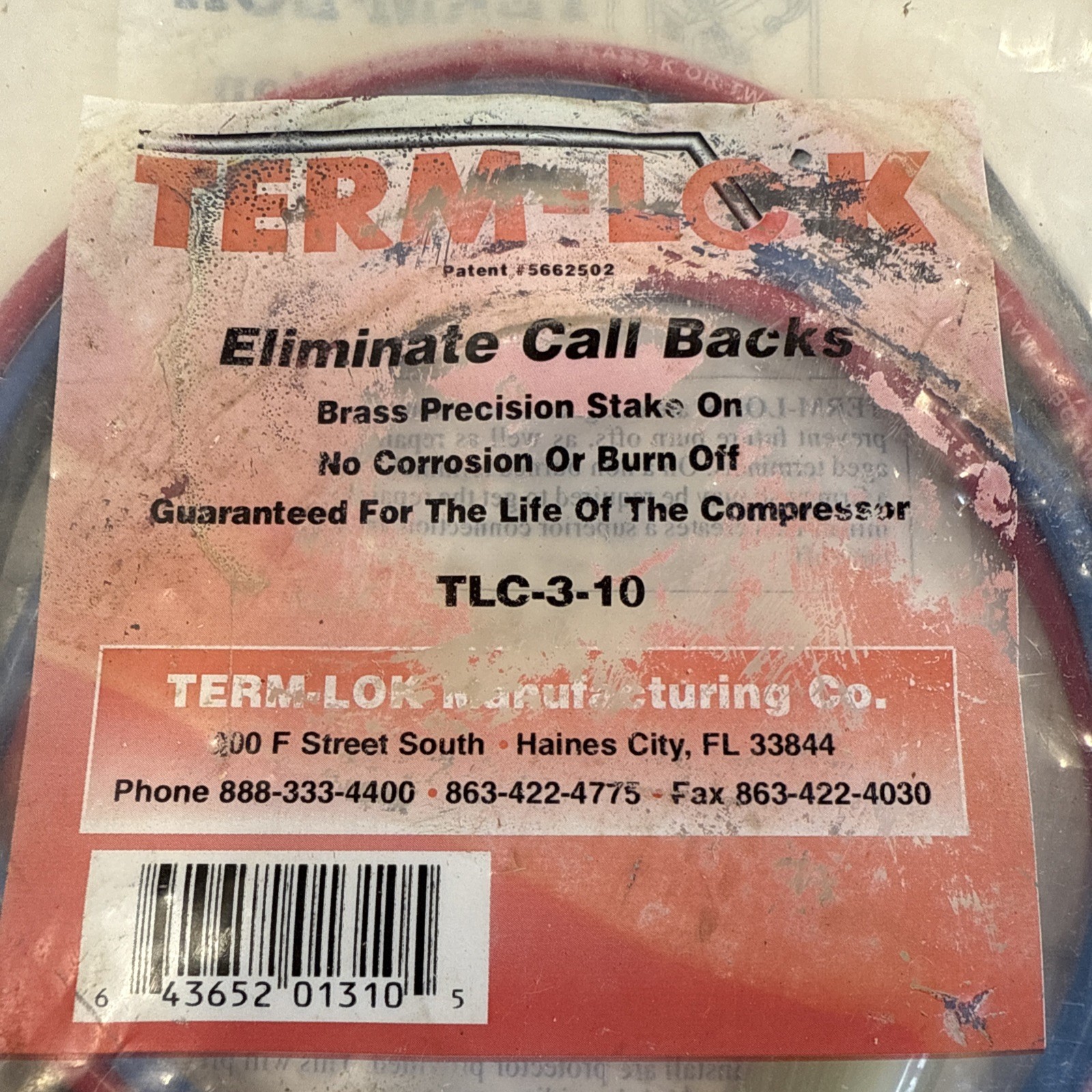 NEW Diversitech TLC-3-10 Compressor Repair Kit Eliminates Call Back Brass TLC310