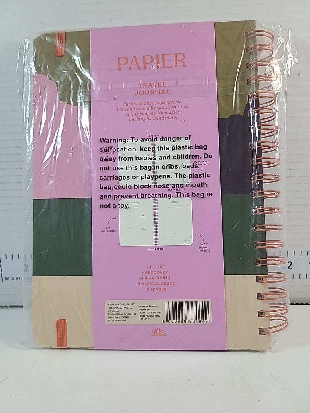 Papier Travel Journal My Adventures Journey Trip Plan Budget Packing Writing