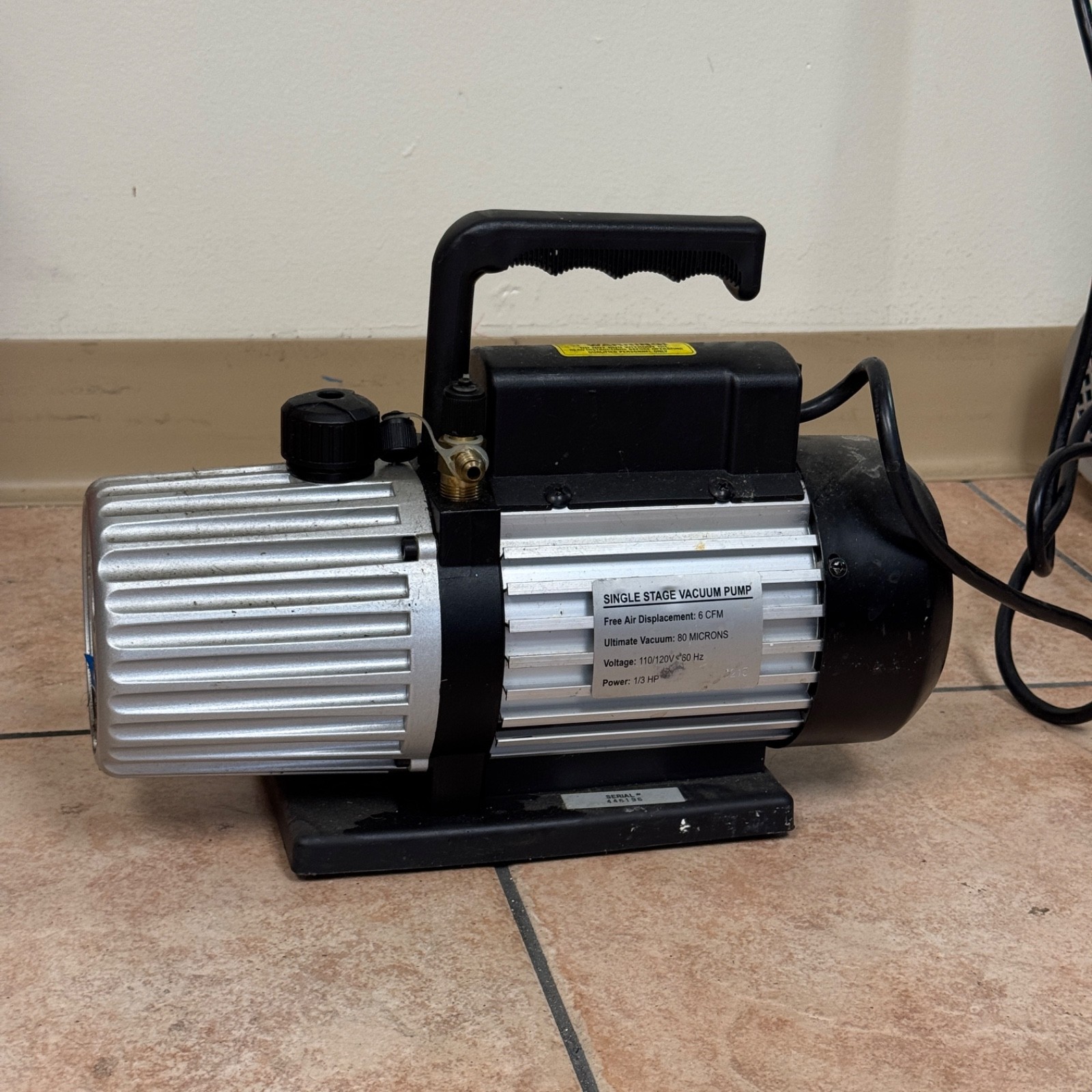 Mastercool Single Stage 6 CFM Vacuum Pump – 90066-B