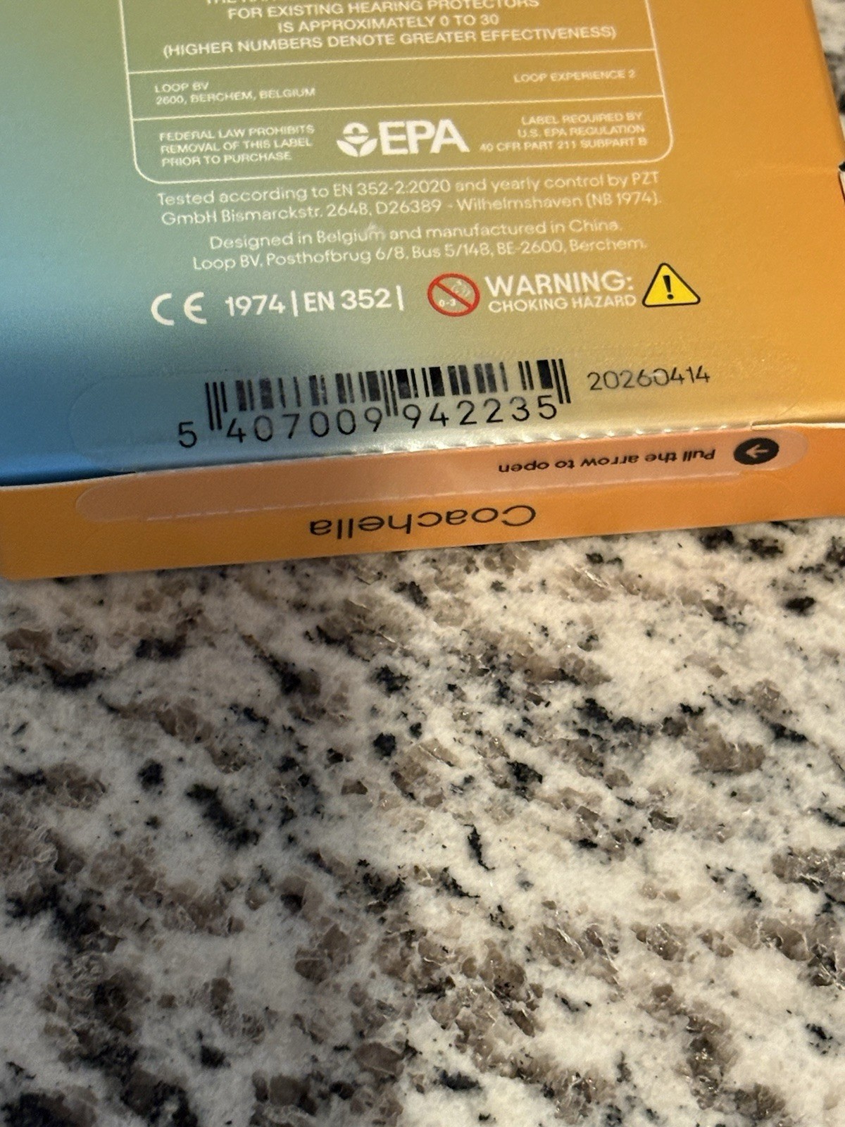 Loop Experience 2 Coachella Ear Plugs, Sealed New