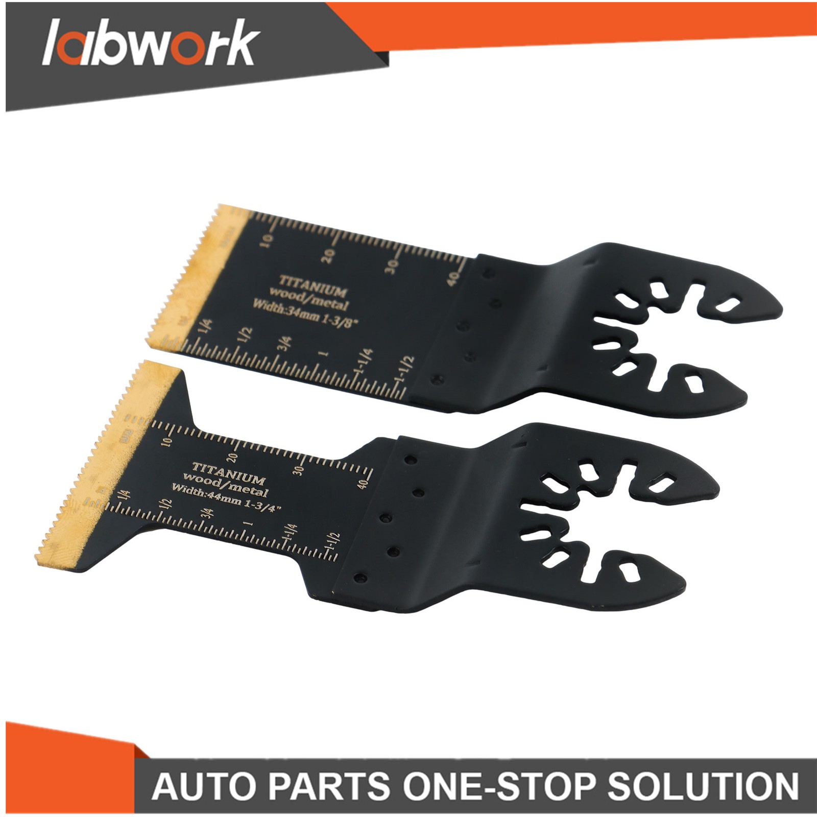 Labwork 12Pcs Titanium Oscillating Saw Blades Multi Tool Blade for Metal Plastic