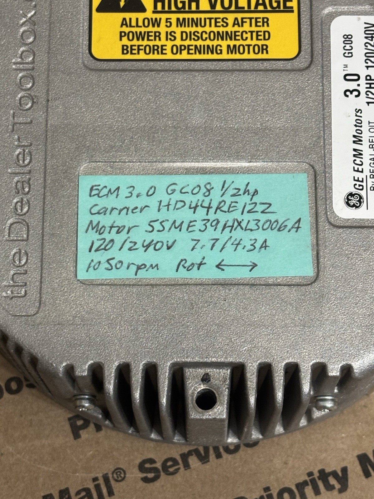 Genteq ECM Module 3.0 GC08 1/2hp ONLY for Carrier Bryant # HD44RE122🔥Checked