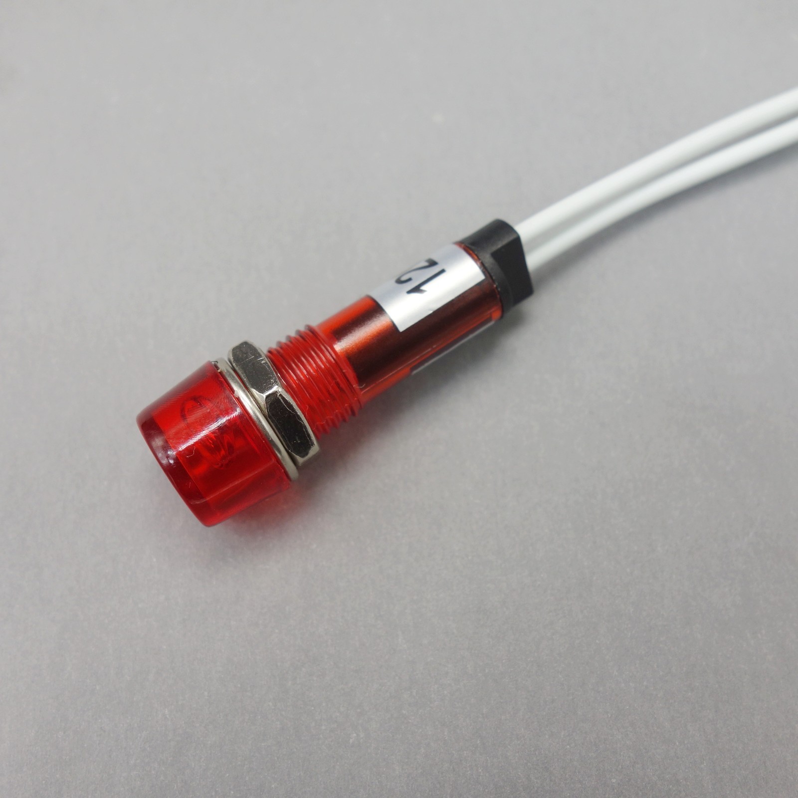 10Pcs 120V AC/DC 10mm RED Mini LED Pilot Lights CYLINDRICAL Cap with wire USKY3
