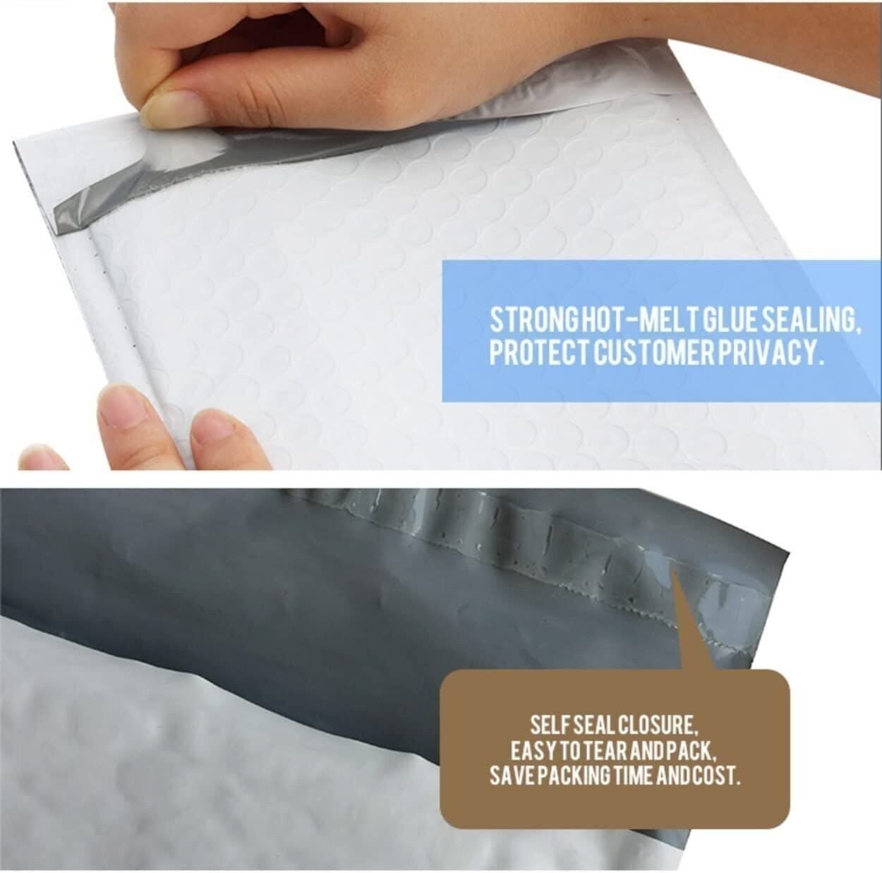 100 #3 8.5×14.5 Poly Bubble Padded Envelopes Mailers Shipping Case 8.5″x14.5″