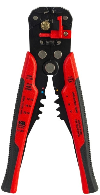 NEW GB GS-395 10-26 AWG Automatic Wire Stripper with Crimper HIGH LEVERAGE