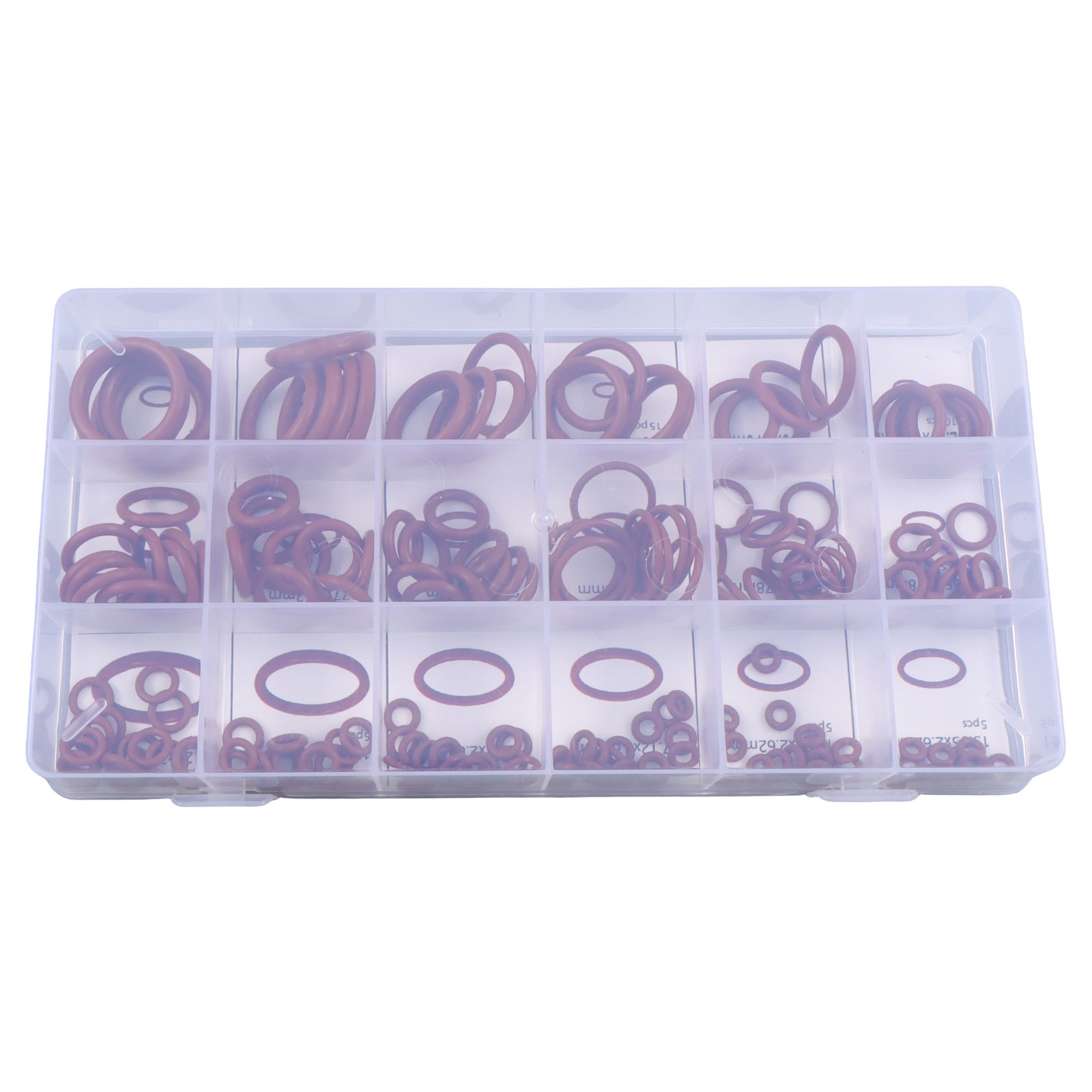 180 Pcs O-Ring Brown Metric FKM O-Ring Kit Fit High Heat Applications