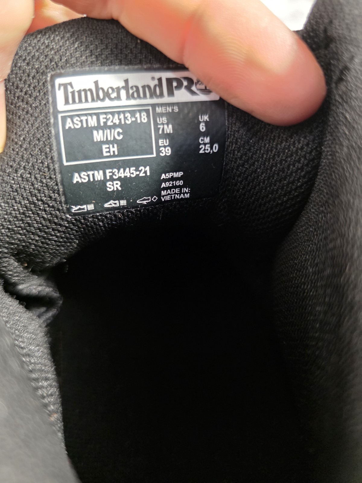Timberland PRO Flex Setra Black Ankle Mid Composite Safety Toe Men’s US 7