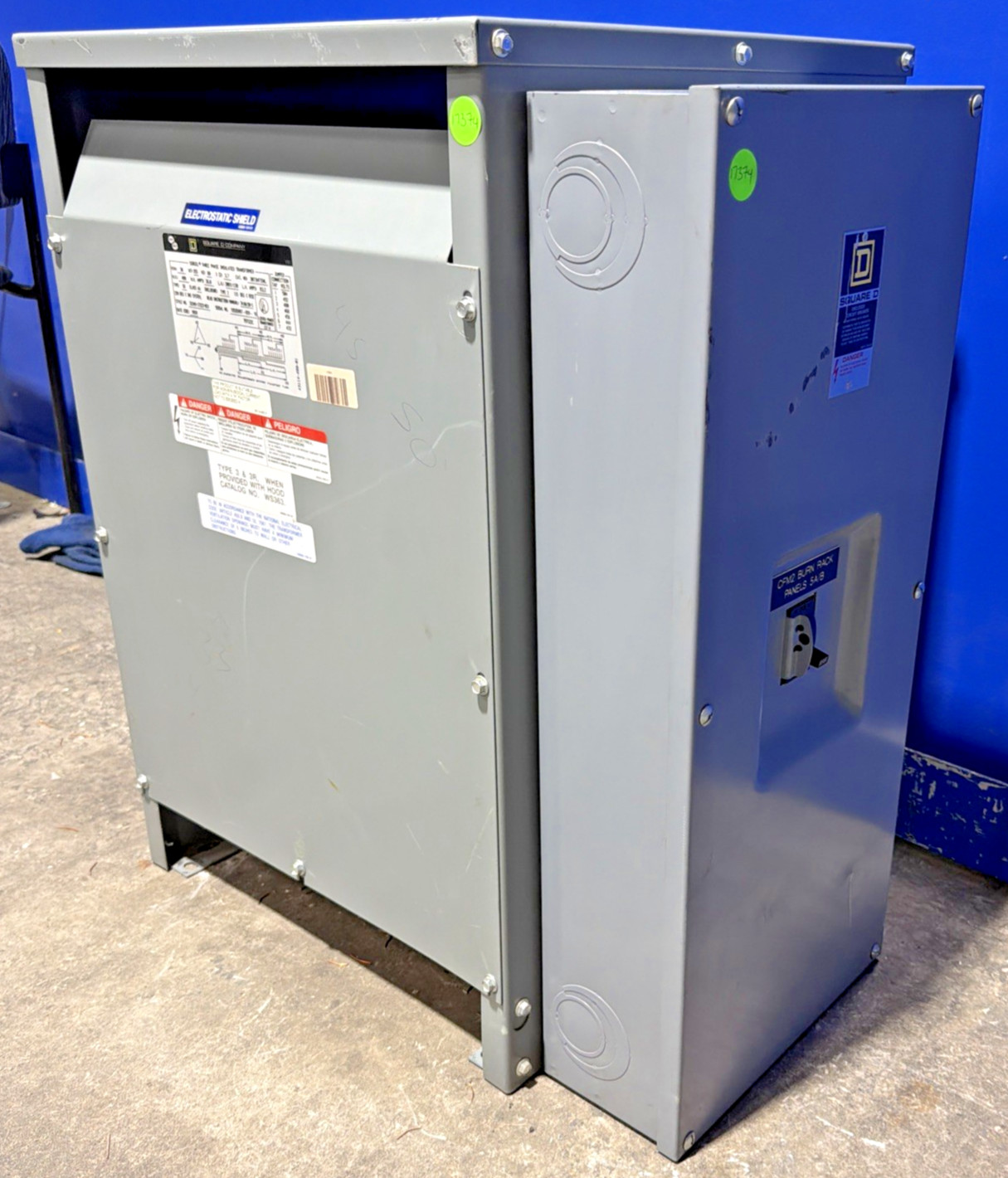 Square D 30kVA 480V Transformer 3PH 60HZ 208Y/120V 30T3HF1SNL 🟦