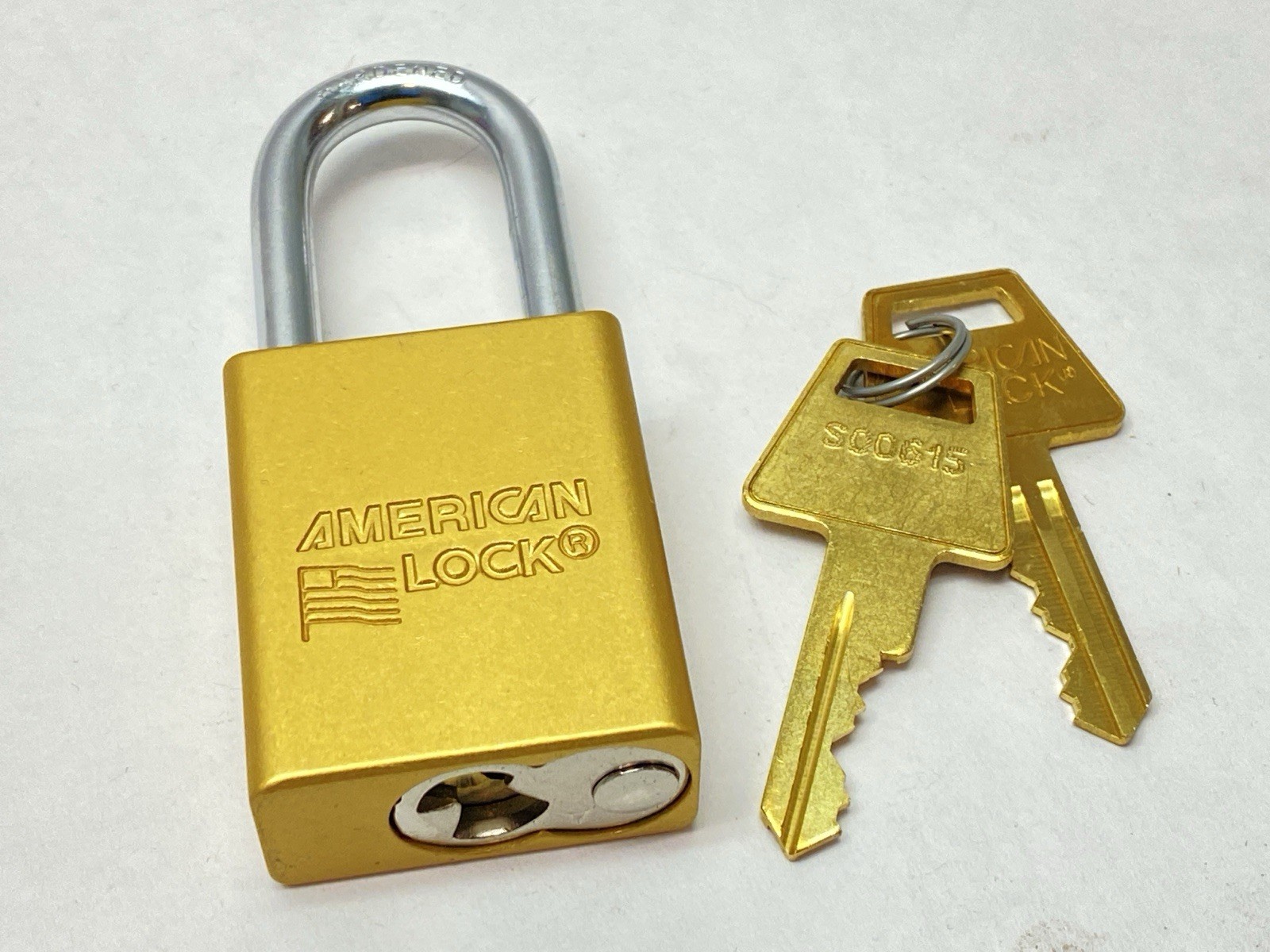 American Lock A1106KAYLW Lockout Padlock Yellow Key S00615 LOT OF 10