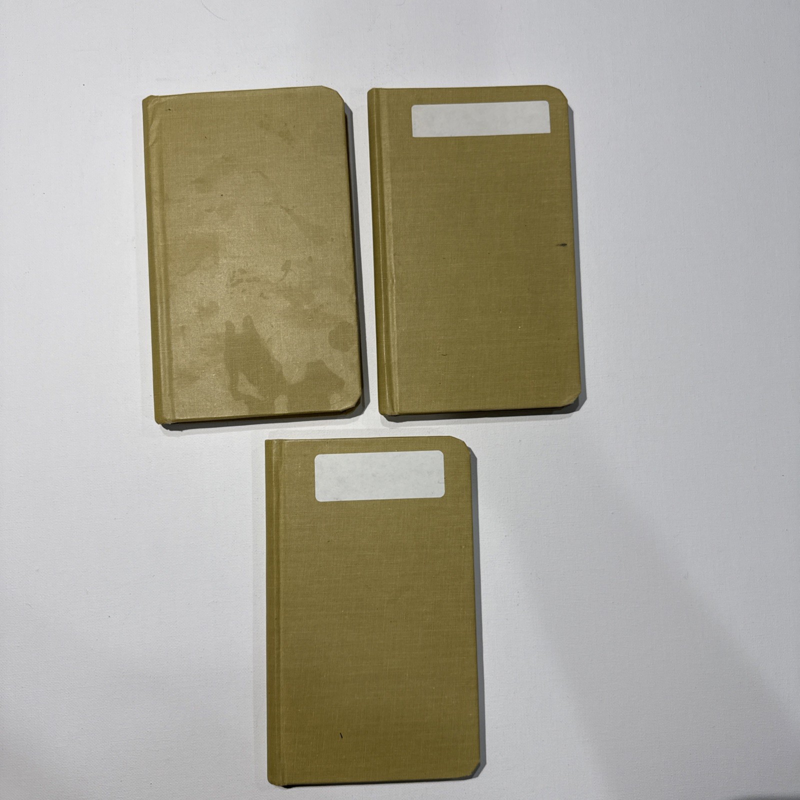 Vintage Boorum & Pease Memo Books No. 6558 Set Of 3 Notebook 7×4.5 Inch Tan