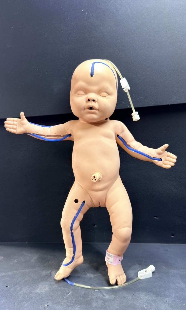 VATA Model 1800 Newborn Pediatric IV Training Manikin Patient Simulator