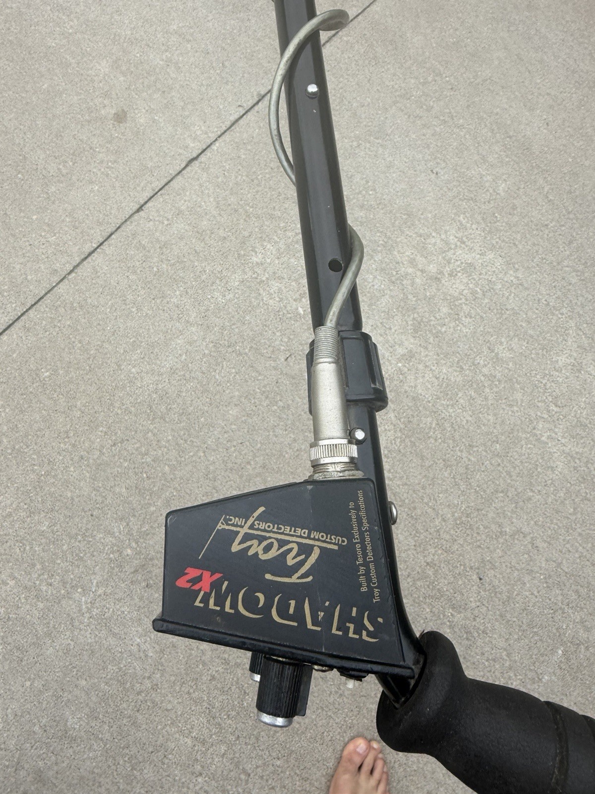 Troy Custom Detectors Shadow X2 Ground Search Metal Detector, 7″ Coil, Pinpoint