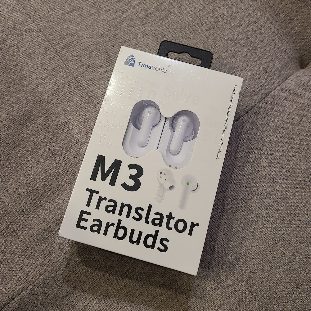 Timekettle M3 3-in-1 Language Translator Earbuds, Real-Time Offline Translation